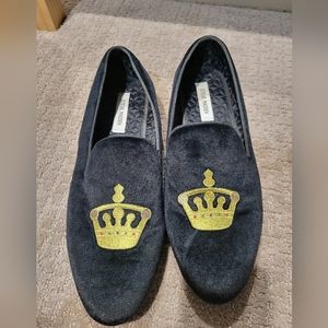 Steve Madden Velvet Satin Pinnacle Crown Slip On Men's Size 11